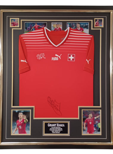 Granit Xhaka Signed Switzerland Shirt-Signed Shirt-The Invincibles Store