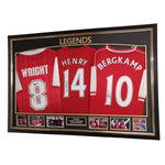 Ian Wright, Thierry Henry and Dennis Bergkamp Signed ShirtS