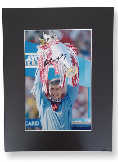 Arsène Wenger Mounted Autograph Print-Mounted Autograph Print-The Invincibles Store