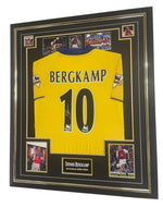 INVINCIBLES 2003 2004 Framed Dennis Bergkamp Signed Jersey