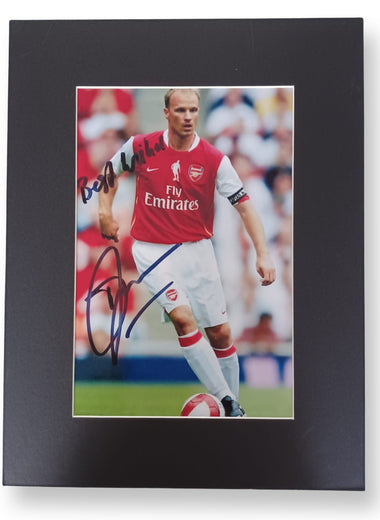 Dennis Bergkamp Mounted Autograph Print-Mounted Autograph Print-The Invincibles Store