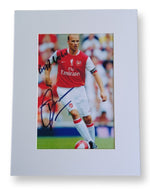 Dennis Bergkamp Mounted Autograph Print-Mounted Autograph Print-The Invincibles Store