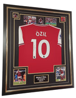 Mesut Ozil Signed Shirt Autograph Display