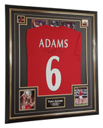 Framed and Autographed Tony Adams Signed Shirt