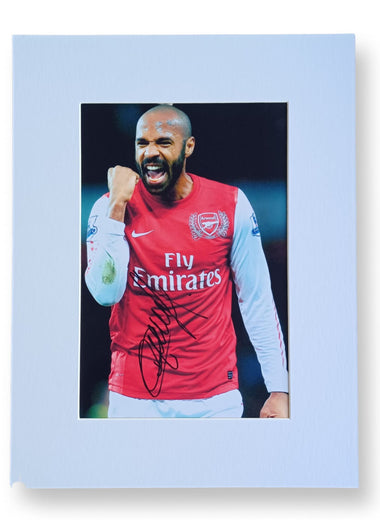 Thierry Henry Mounted Autograph Print-Mounted Autograph Print-The Invincibles Store