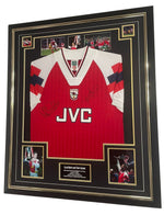 1994 European Cup Winners Cup Tony Adams and Alan Smith Signed Shirt Display vs Parma