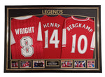 Ian Wright, Thierry Henry and Dennis Bergkamp Signed ShirtS