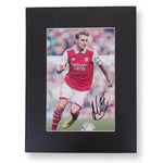 Martin Odegaard Mounted Autograph Print-Mounted Autograph Print-The Invincibles Store