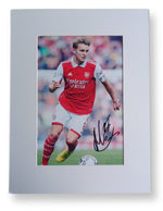 Martin Odegaard Mounted Autograph Print-Mounted Autograph Print-The Invincibles Store