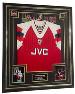 1994 European Cup Winners Cup Tony Adams and Alan Smith Signed Shirt Display vs Parma