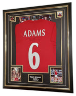 Framed and Autographed Tony Adams Signed Shirt