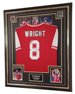 Framed Ian Wright Signed Shirt-Signed Shirt-The Invincibles Store