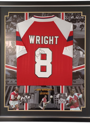 Ian Wright Signed and Framed Shirt-Signed Shirt-The Invincibles Store