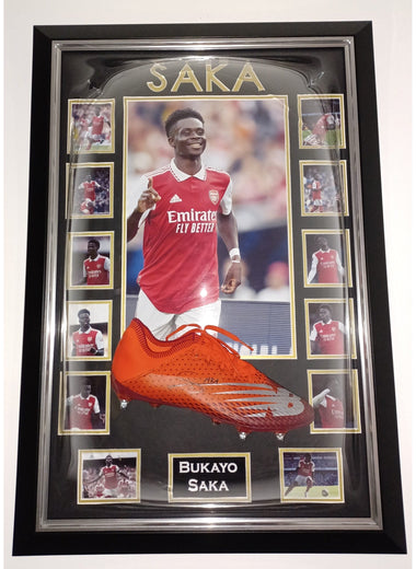 Bukayo Saka Signed Boot-Signed Shirt-The Invincibles Store