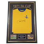 Framed Charlie George Signed Shirt 1971 Double Winner-Signed Shirt-The Invincibles Store