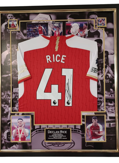 Declan Rice Signed Shirt-Signed Shirt-The Invincibles Store