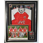 AFC Famous Back four Autographed Photo and Shirt Display-Signed Shirt-The Invincibles Store