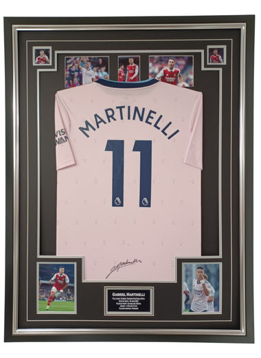 GABRIEL MARTINELLI Signed Pink Shirt-Signed Shirt-The Invincibles Store