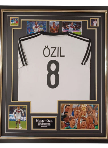 Mesut Ozil Signed Photo with Shirt Autograph Display-Signed Shirt-The Invincibles Store