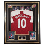 Framed Dennis Bergkamp Signed Jersey Shirt-Signed Shirt-The Invincibles Store