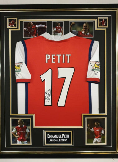 Emanuelle Petit Signed Football Shirt-Signed Shirt-The Invincibles Store