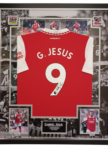 Gabriel Jesus Signed Shirt-Signed Shirt-The Invincibles Store