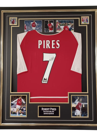 Invincibles 2003 2004 Robert Pires Signed Shirt-Signed Shirt-The Invincibles Store