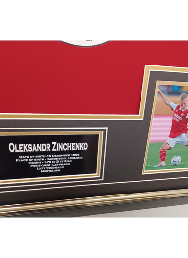 Oleksandr Zinchenko Signed Shirt-Signed Shirt-The Invincibles Store