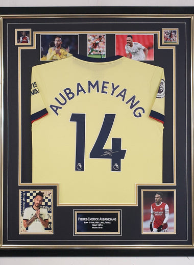 Pierre Emerick Aubameyang Signed Shirt-Signed Shirt-The Invincibles Store