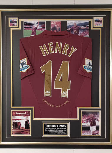 Thierry Henry Signed Shirt 2005 Final Season at Highbury Maroon-Signed Shirt-The Invincibles Store