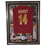 Thierry Henry Signed Maroon Shirt 2005 Final Season at Highbury-Signed Shirt-The Invincibles Store